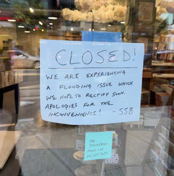 Solid State Books on H Street has had to temporarily close due to a Flooding issue. Here are some ways to show them some love — PoPville DC, Lubbock Business news